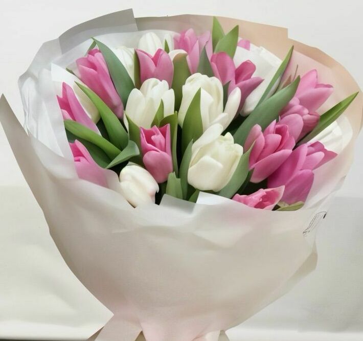 Бело-розовый вихрь